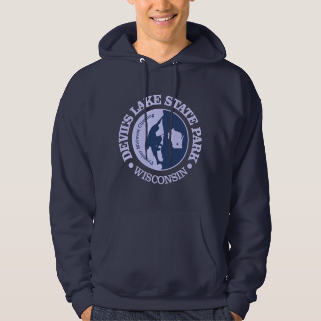 Devil's Lake State Park (climbing) Hoodie (Front)