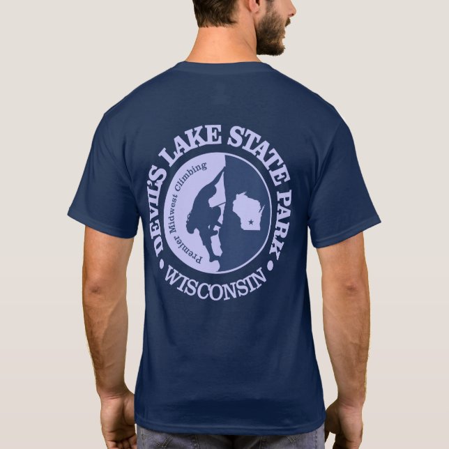 Devil's Lake State Park (climbing) T-Shirt (Back)