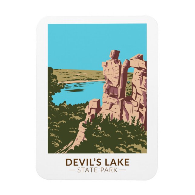 Devil's Lake State Park Wisconsin Devils Doorway Magnet (Vertical)