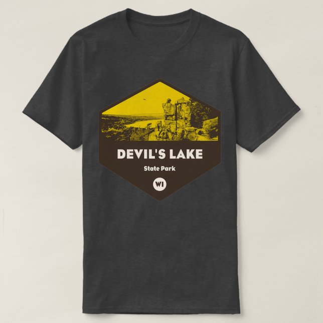 Devils Lake State Park Wisconsin T-Shirt (Design Front)