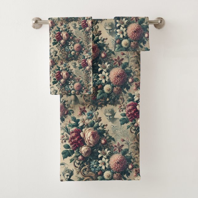 Devils of Dandy – Gothic Victorian Bath Towel Set (Insitu)