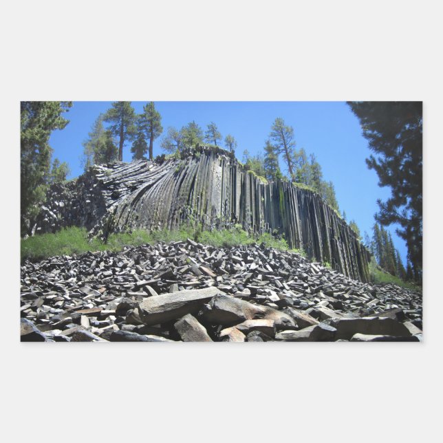 Devils Postpile - Sierra Rectangular Sticker (Front)