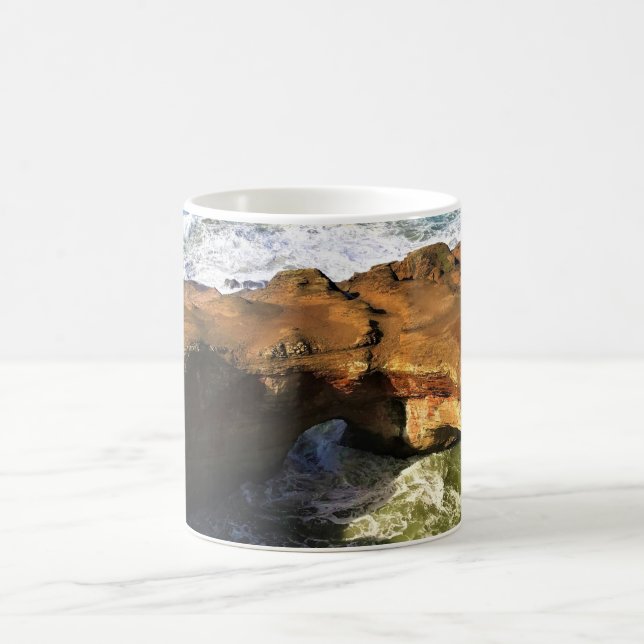 Devil's Punchbowl, Newport, Oregon Coffee Mug (Center)