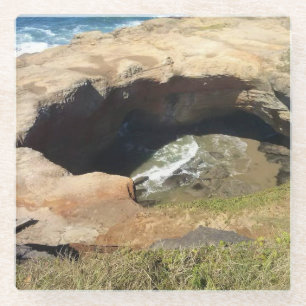 Devil's Punchbowl, Oregon Coast Glass Coaster