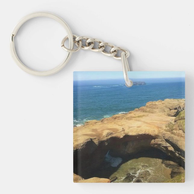 Devil's Punchbowl & Otter Rock, OR Key Ring (Front)