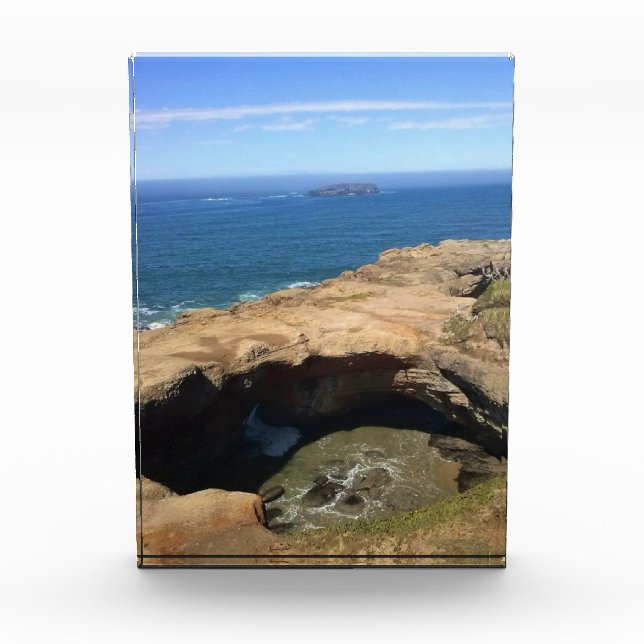 Devil's Punchbowl & Otter Rock, OR Photo Block (Front)