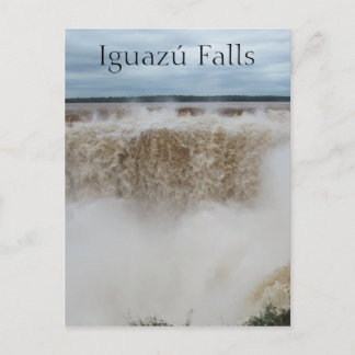 devils throat iguazu falls postcard