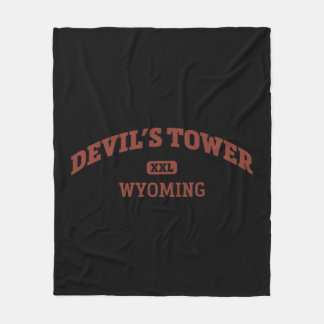 Devil's Tower College Style Rock Climbing Area Des Fleece Blanket