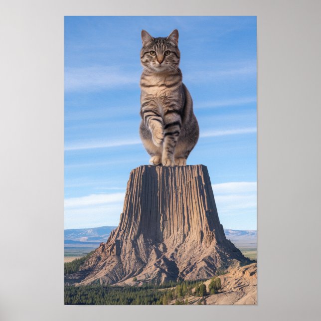 Devil's Tower Giant Tabby Poster (Front)