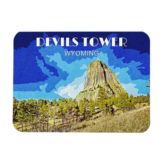 Devils Tower Magnet (Horizontal)