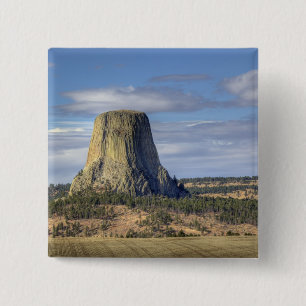 Devils Tower National Monument 3 15 Cm Square Badge