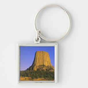 Devils Tower National Monument in Wyoming Key Ring