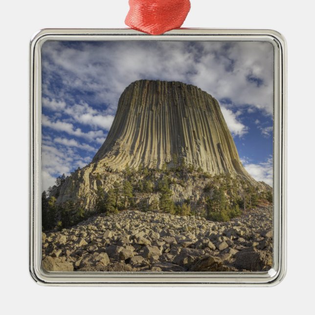 Devils Tower National Monument Metal Tree Decoration (Front)