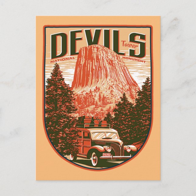 Devils Tower National Monument Postcard (Front)
