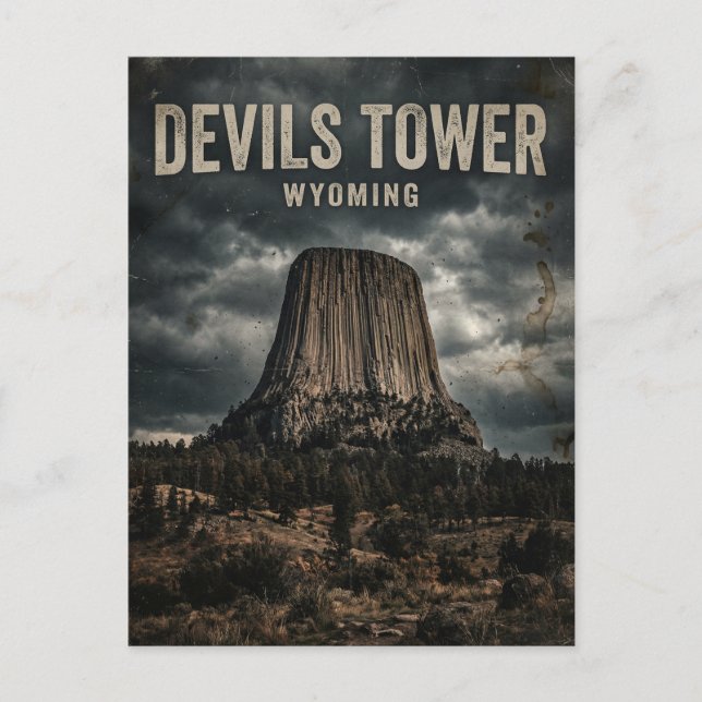 Devils Tower National Monument Wyoming Postcard (Front)