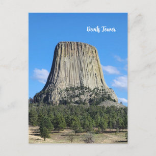 Devils Tower wishes Postcard