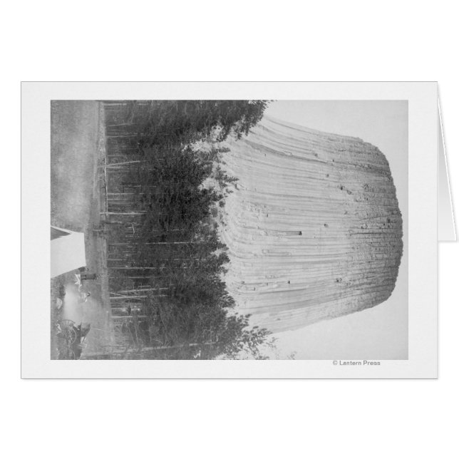 Devil's Tower with 4 People in the Foreground (Front Horizontal)