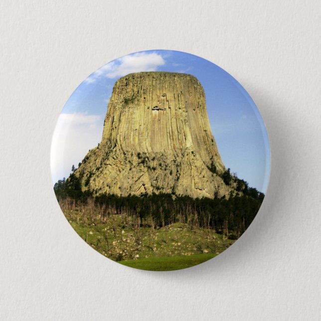 Devil's Tower, Wyoming 6 Cm Round Badge (Front)