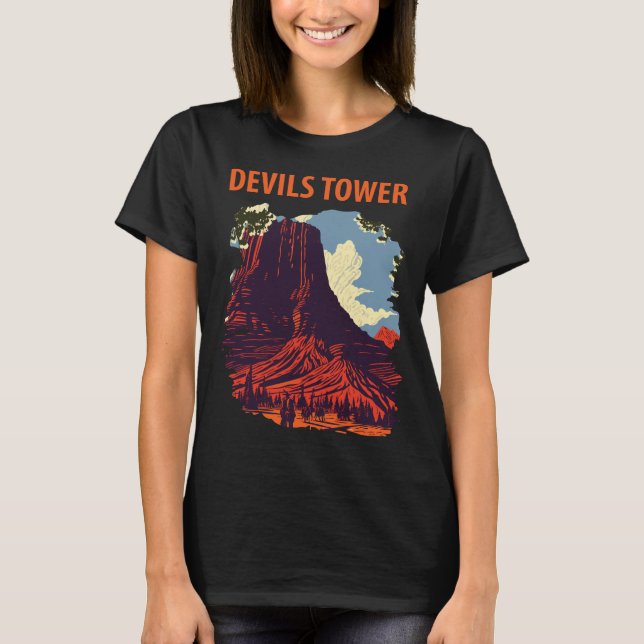 Devils Tower, Wyoming T-Shirt (Front)