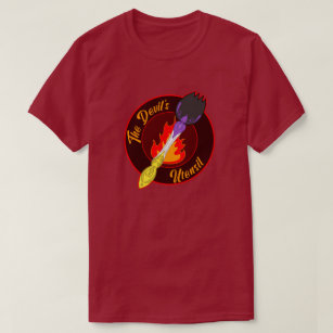 Devil's Utensil - Satanic Nonbinary Spork Doodle T-Shirt