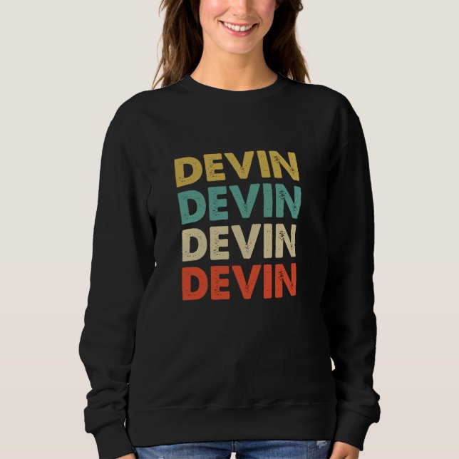 Devin Name Sweatshirt (Front)