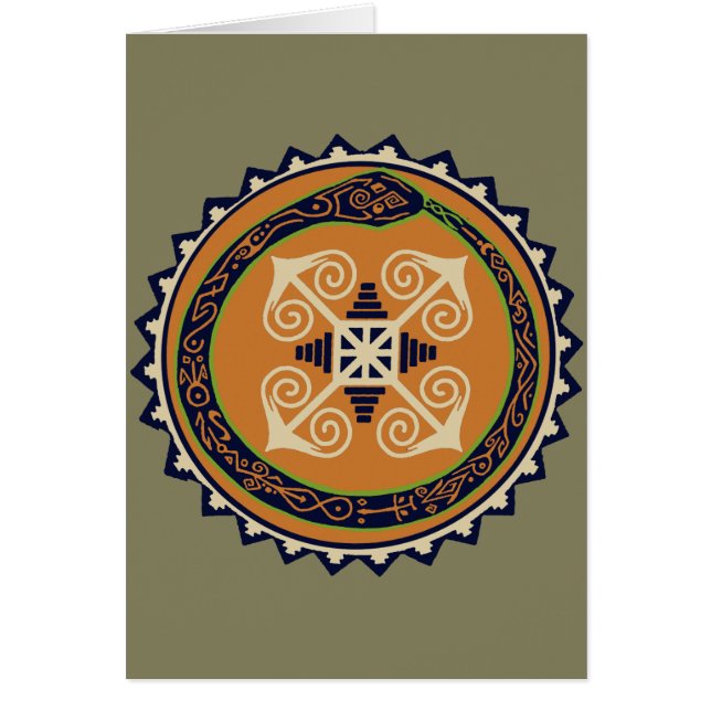 Devine Fire Wheel with Ouroboros Snake VooDoo (Front)