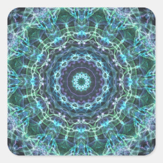 devine mandala square sticker