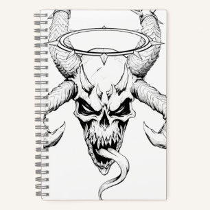 Devine Skull of Death White Notebook