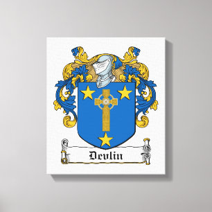 Devlin Family Crest Canvas Print
