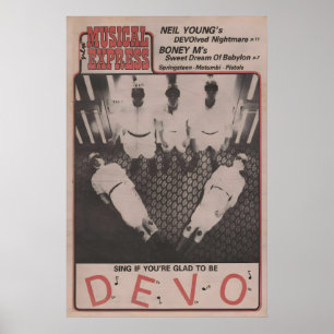 DEVO - 1978 Poster original NME - Gerald Casale