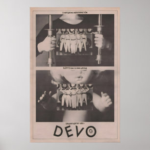 DEVO - 1978 Poster original NME - (I cánt get me