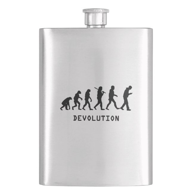 Devolution Cell Phone Hip Flask (Front)
