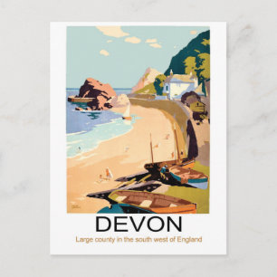Devon Coast, England Postcard
