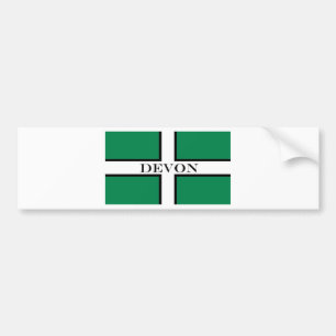 Devon flag bumper sticker