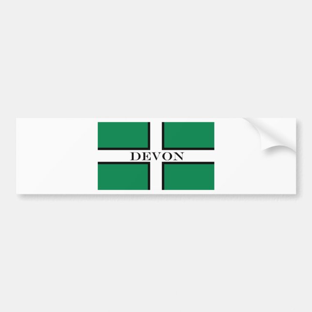Devon flag bumper sticker (Front)