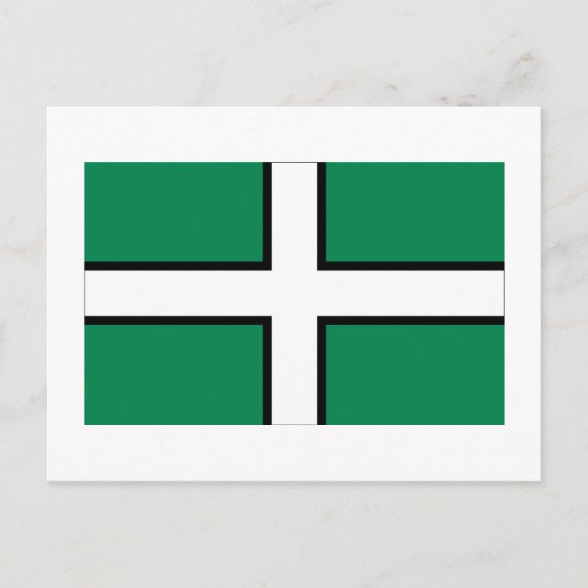 Devon Flag Postcard (Front)
