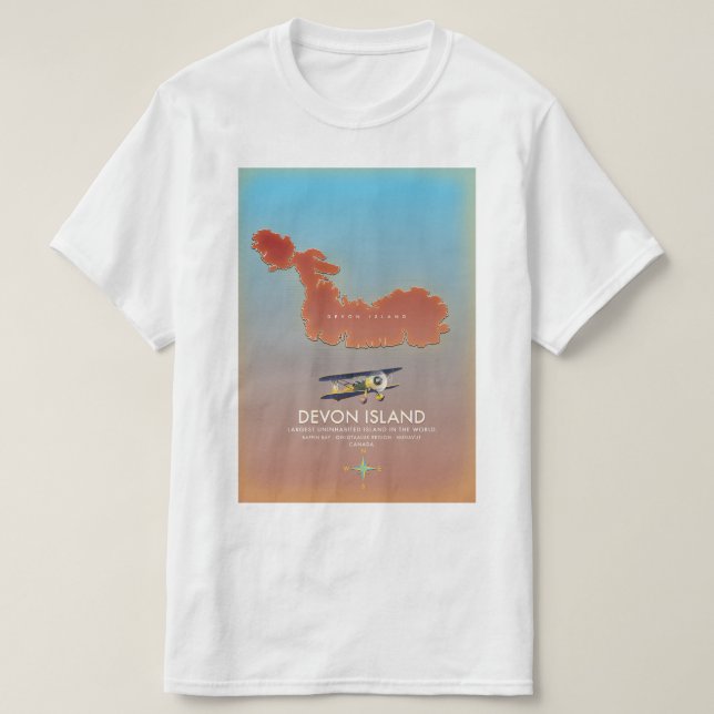 Devon island, canada map T-Shirt (Design Front)