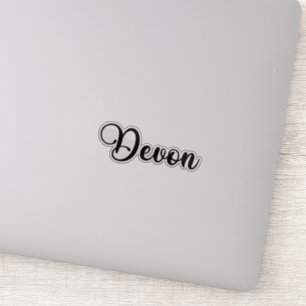 Devon Name - Handwritten Calligraphy