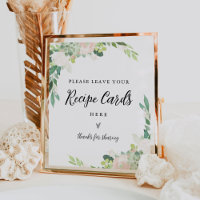 DEVON Recipe Card Sign - Leave Your Recipe