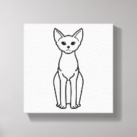 Devon Rex Cat Cartoon