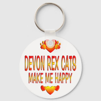 Devon Rex Cat Key Ring