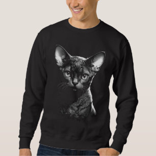 Devon Rex Dark Art Men's Black Sweater