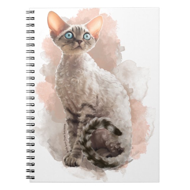 Devon Rex Sofi Spiral Notebook (Front)