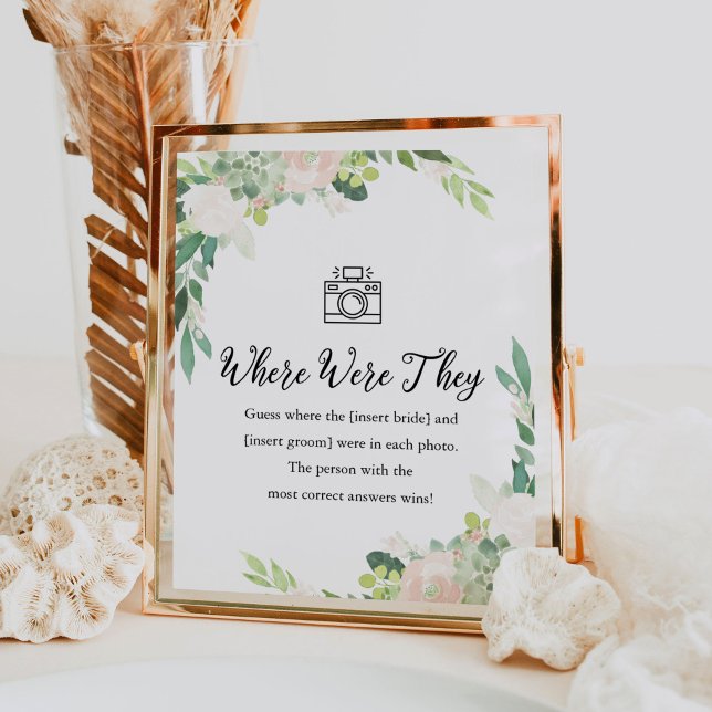 DEVON Where Were They Bridal Shower Game Sign (Creator Uploaded)