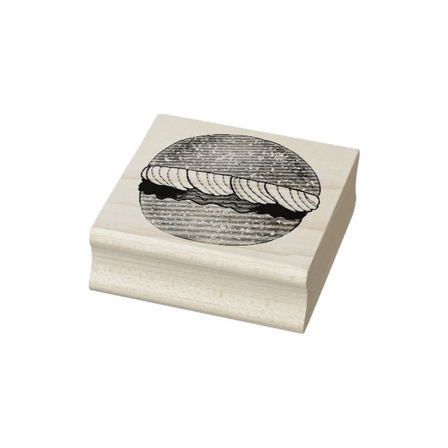 Devonshire Split Cream Jam Tea Shoppe Café Bakery Rubber Stamp (Stamp)