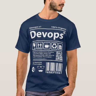 Devops Barcode programming computers source code T-Shirt