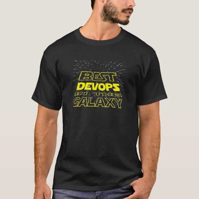 Devops  Cool Galaxy Job T-Shirt (Front)
