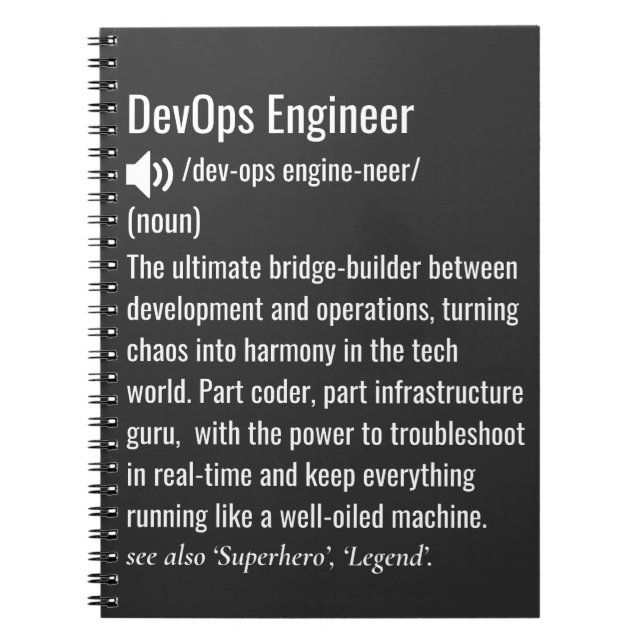 DevOps engineer definition  Notebook (Front)