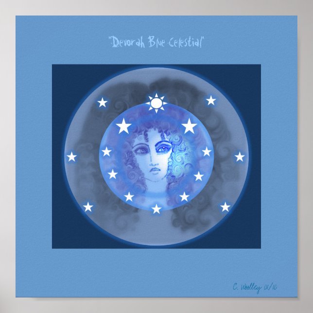 "Devorah Blue Celestial" Poster (Front)