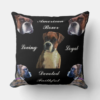 DEVOTED BOXER DOG CUSHION